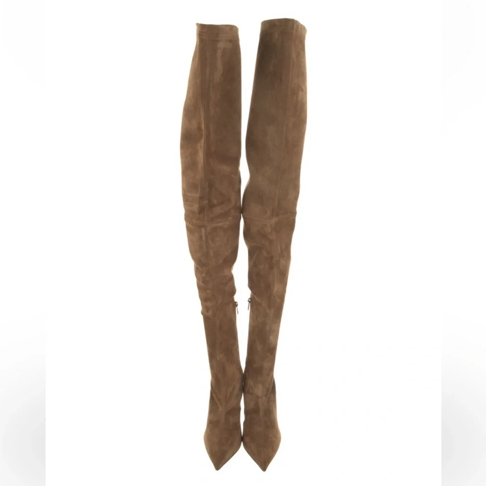 Christian Louboutin Suede Thigh high boots
